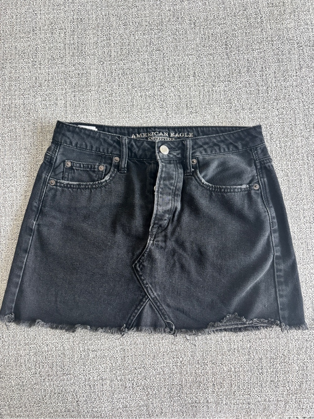 American Eagle Black Denim Skirt